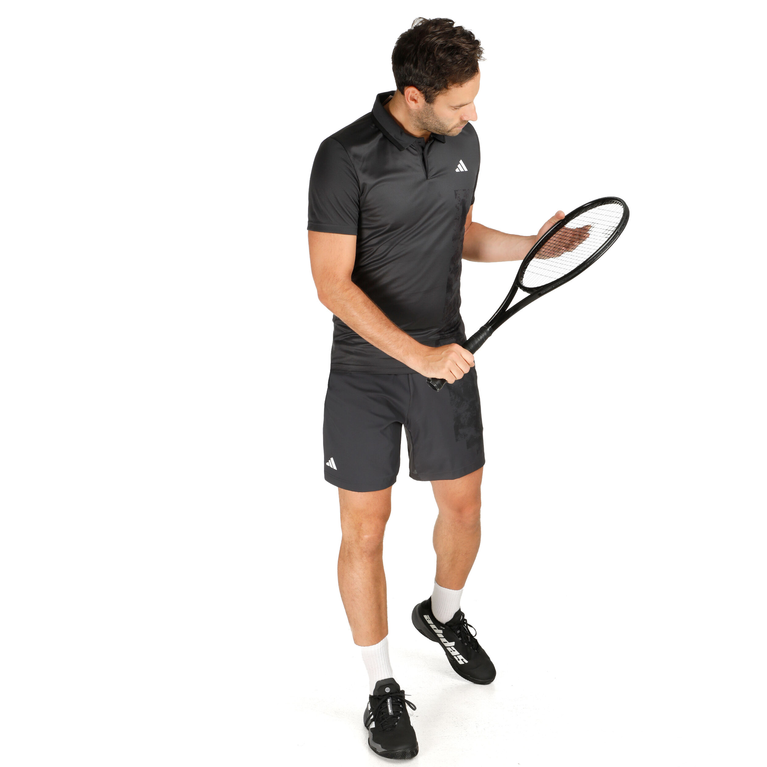 adidas Paris Freelift Polo Hommes - Gris Foncé