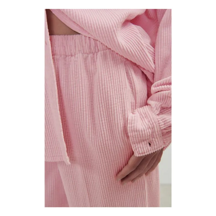 American Vintage Pantalon Velours Côtelé Padow | Rose bonbon