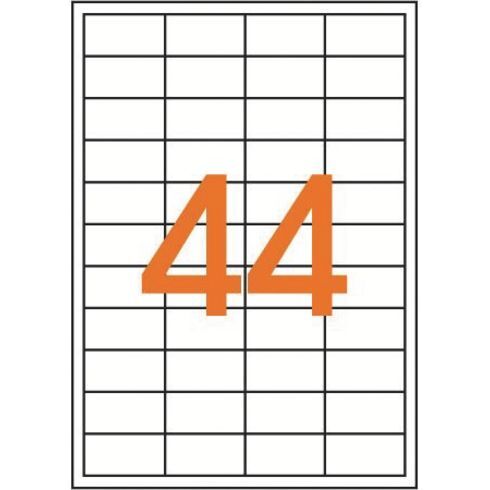 Etiquette adresse jet d'encre, laser et copieur 48,5 x 25,4 mm Apli blanche - Boîte de 440