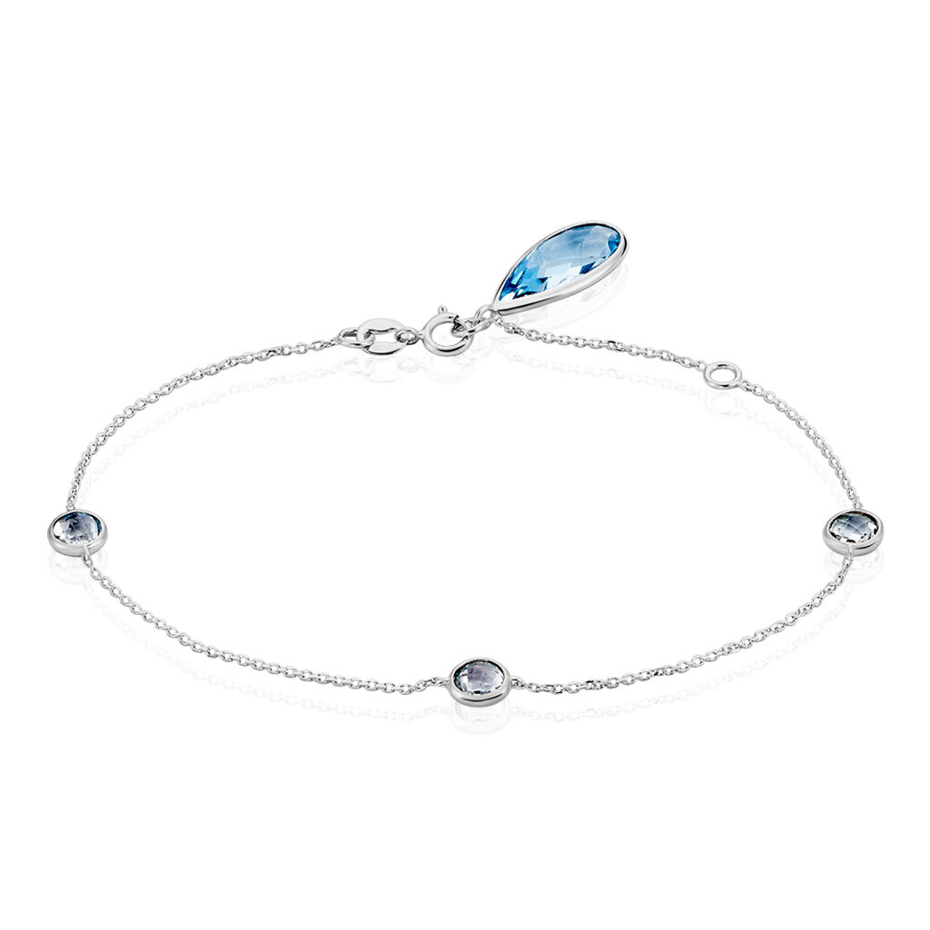 Bracelet Dennis Or Blanc Topaze