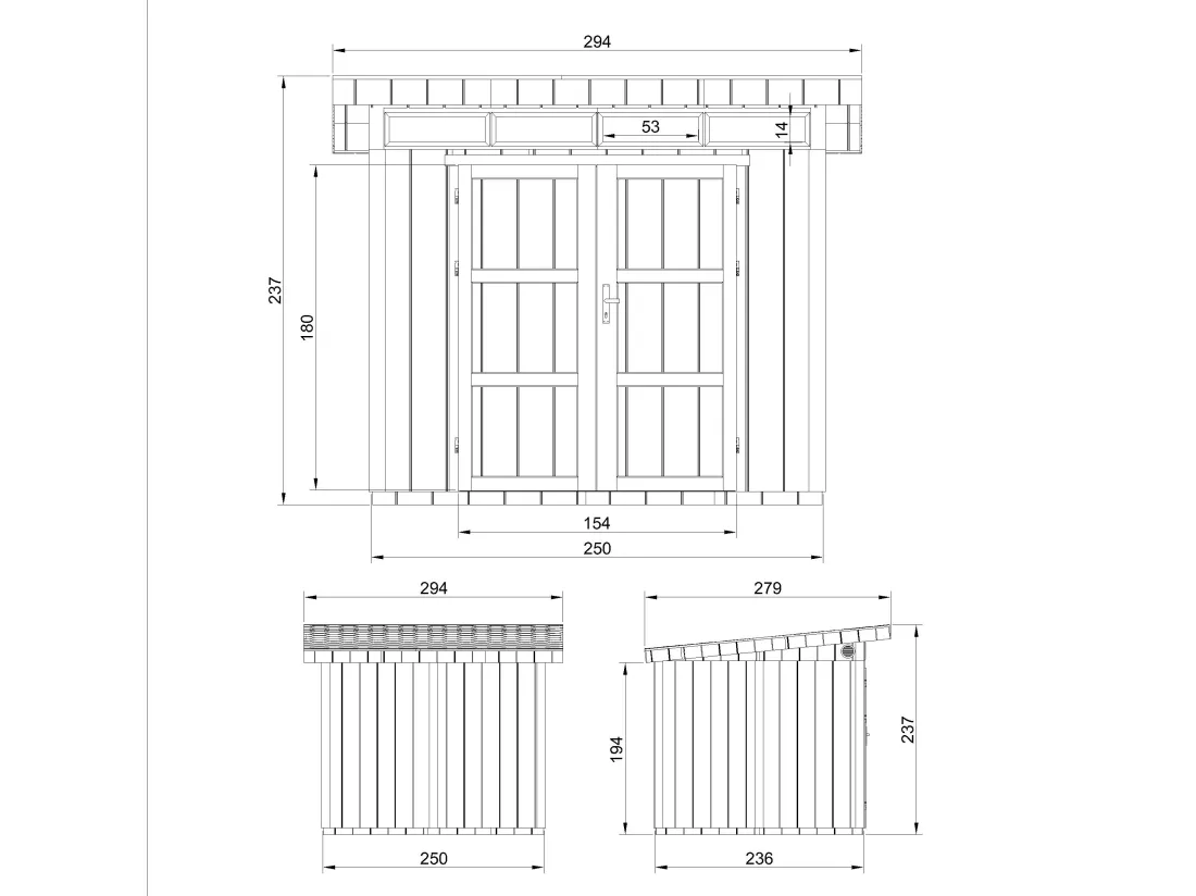 Abri de Jardin Qualité Premium 6m² /L294xL279xH237 cm - Timbela M903A-HARVEST HONEY
