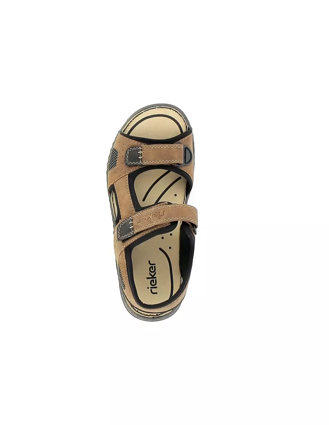 RIEKER 26156 - Sandales, mules & nu-pieds Mandelschwarz