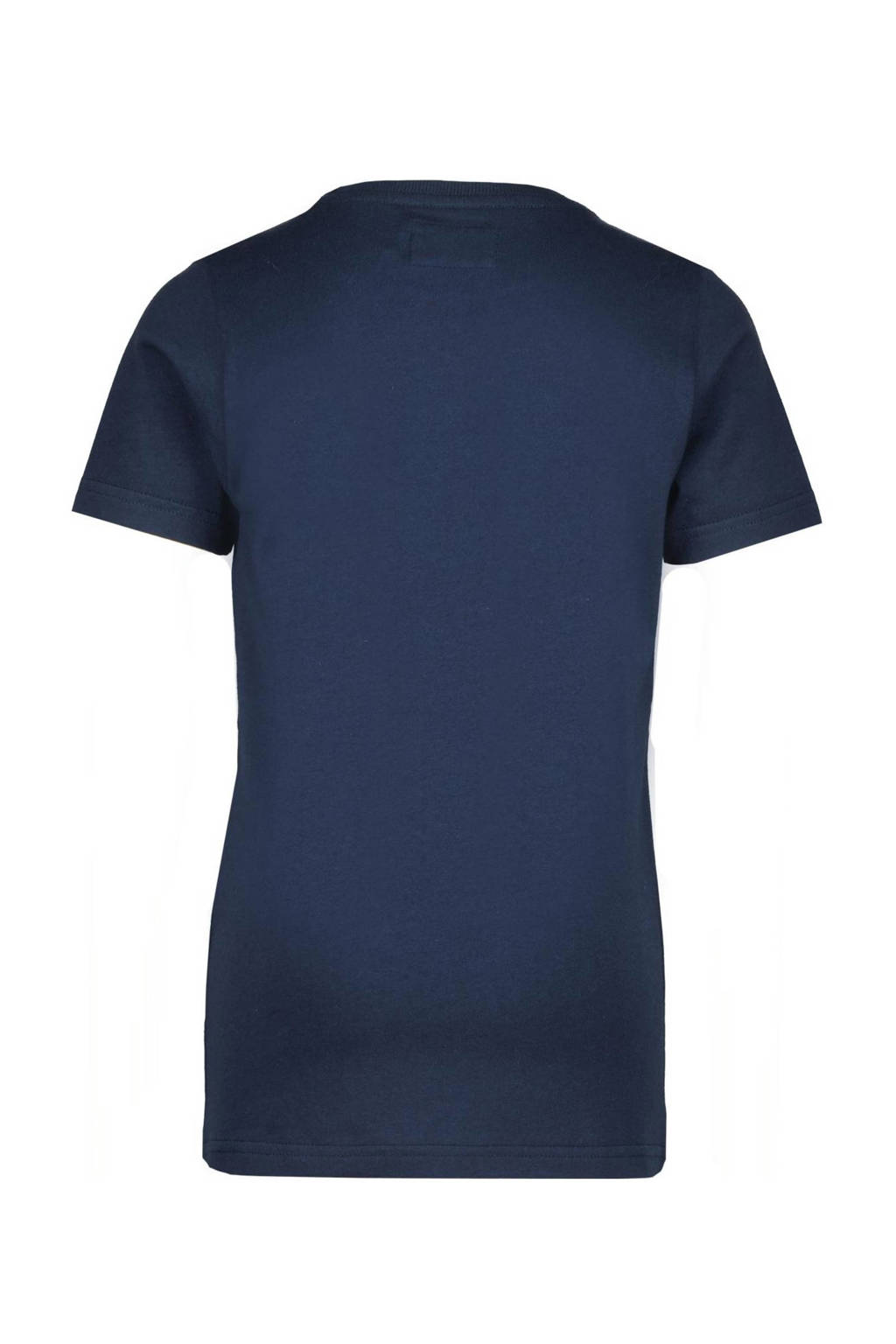Raizzed T-shirt Djarno met logo donkerblauw