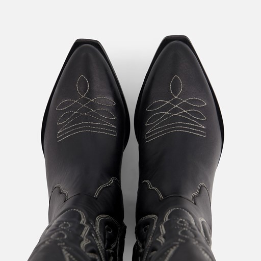 Cellini Cowboylaarzen zwart Leer