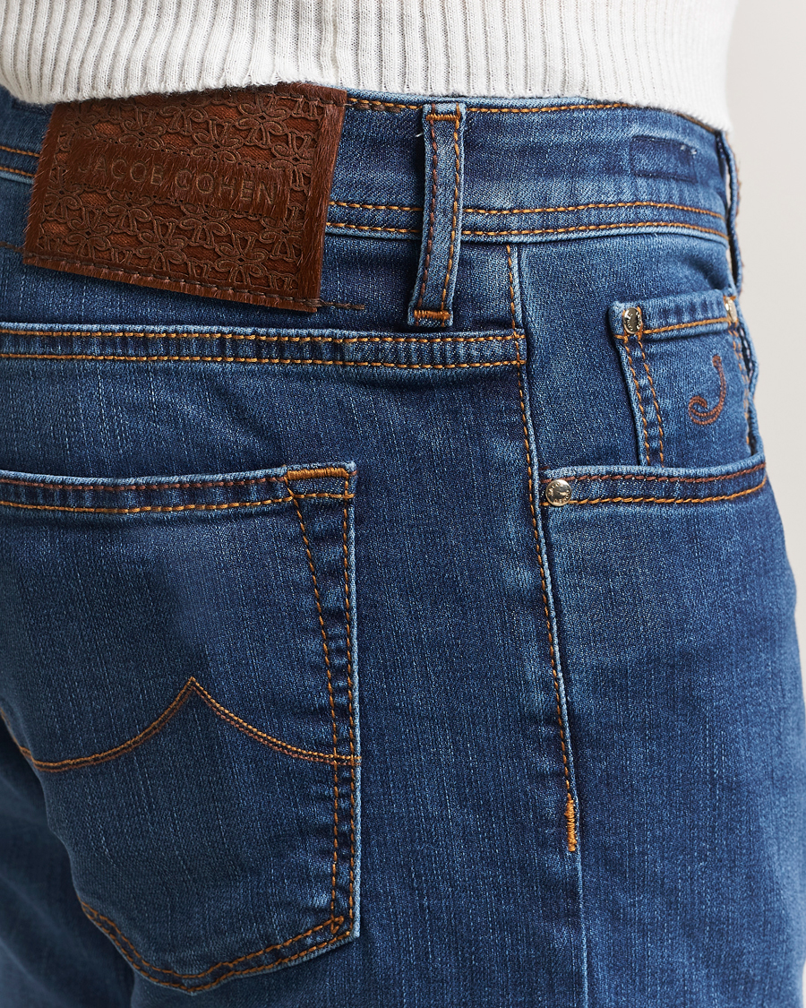 Jacob Cohën Bard Slim Fit Stretch Jeans Mid Blue
