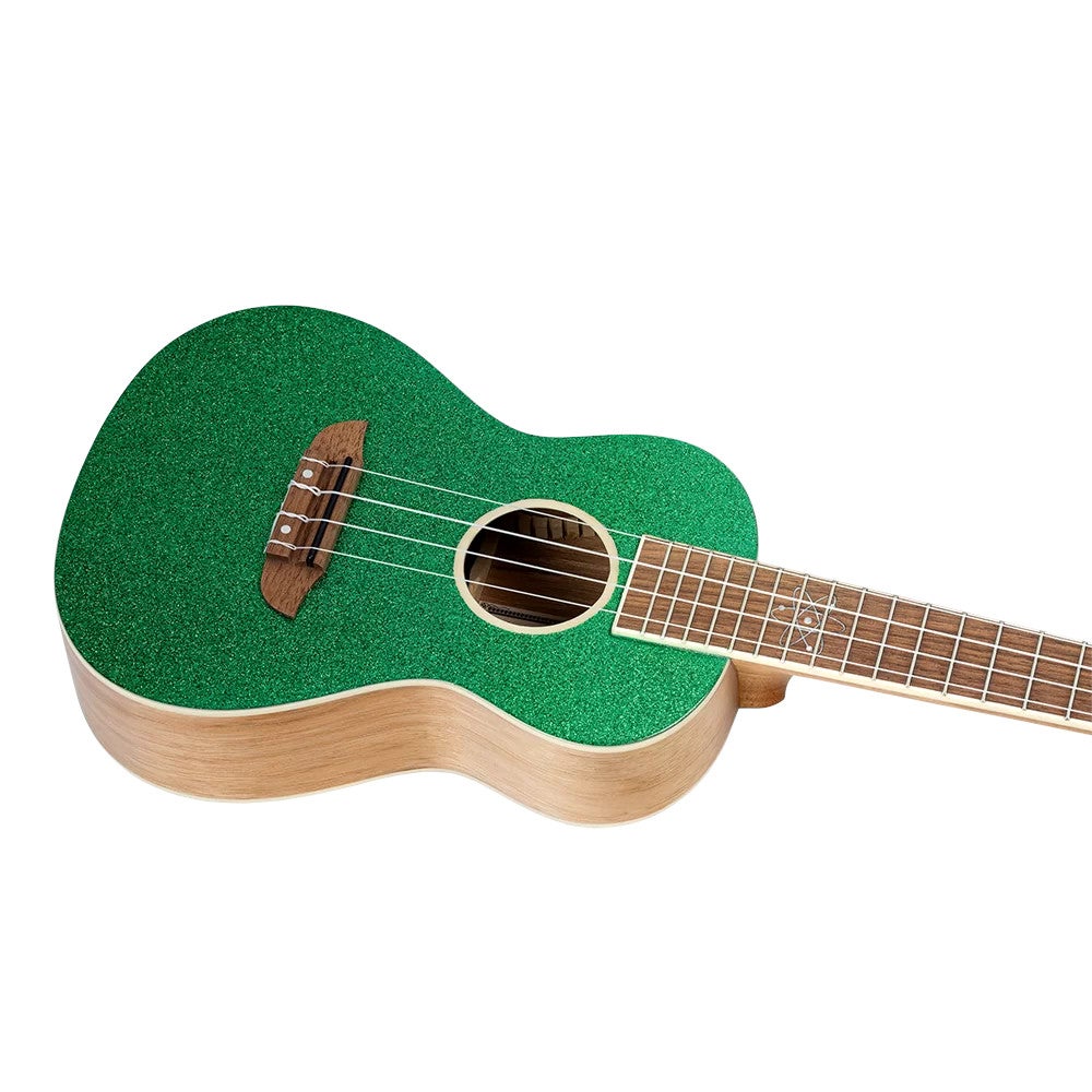 Ortega RUEL-MGR Element Series Concert Size Ukulele Metallic Green concert ukelele met gigbag