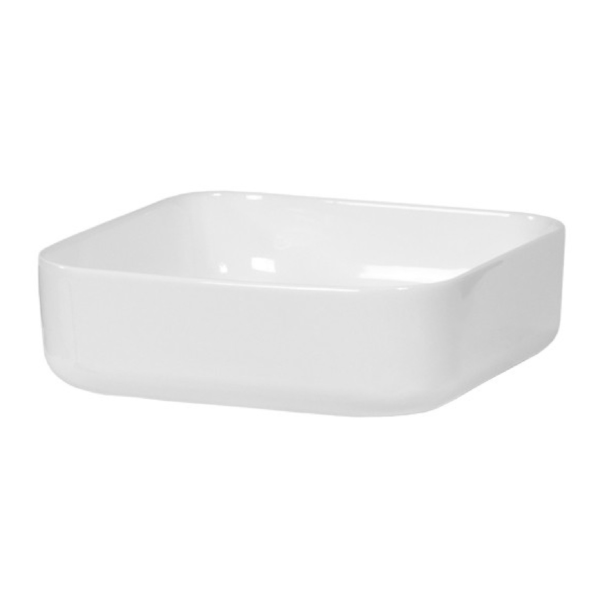 Brauer Dew waskom keramiek 39cm wit glans