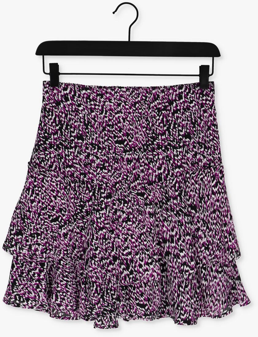 ALIX THE LABEL paarse alix the label minirok ladies woven abstract viscose skirt