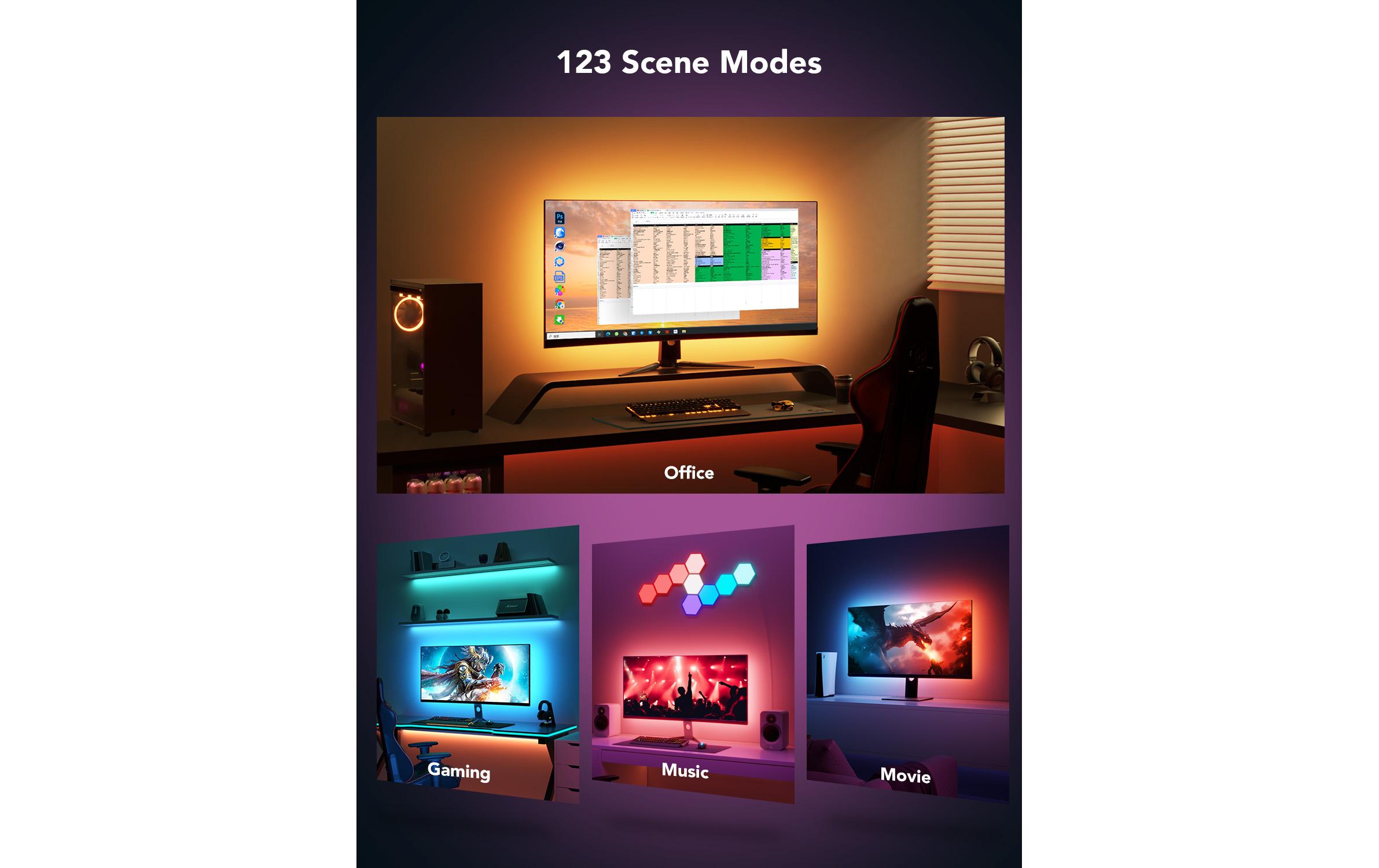 LED Stripe Gaming G1, Wi-Fi + Bluetooth, RGBIC, 27