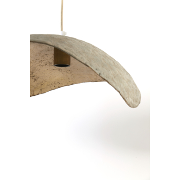 hanglamp Liz grijs en antiek brons  Ø53 x 43cm