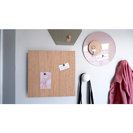 Naga magnetisk hexagon glastavle 21x24 cm - beige