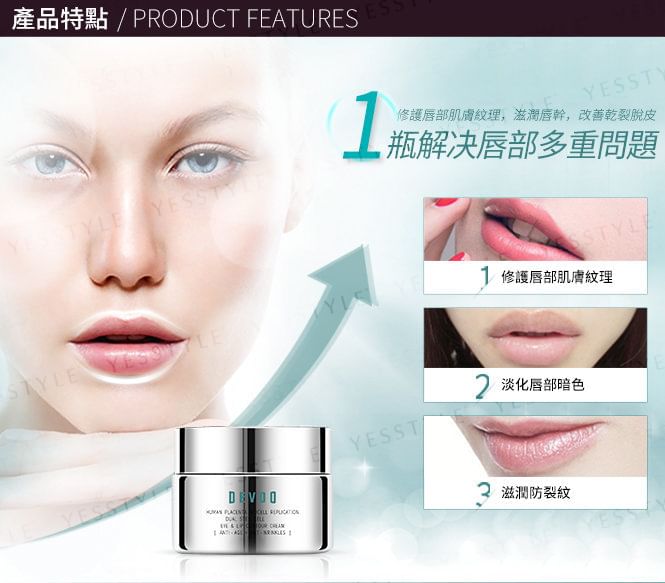 DEVDO - Hpbrt Placenta Replication Comprehensive Ingredient Oog- en lipcontourcrème