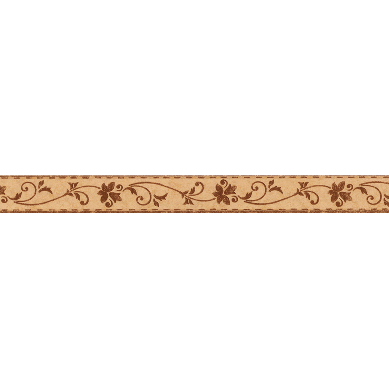 Vinyl-Borte ONLY BORDERS 7 - orange - Blumen - 5 cm