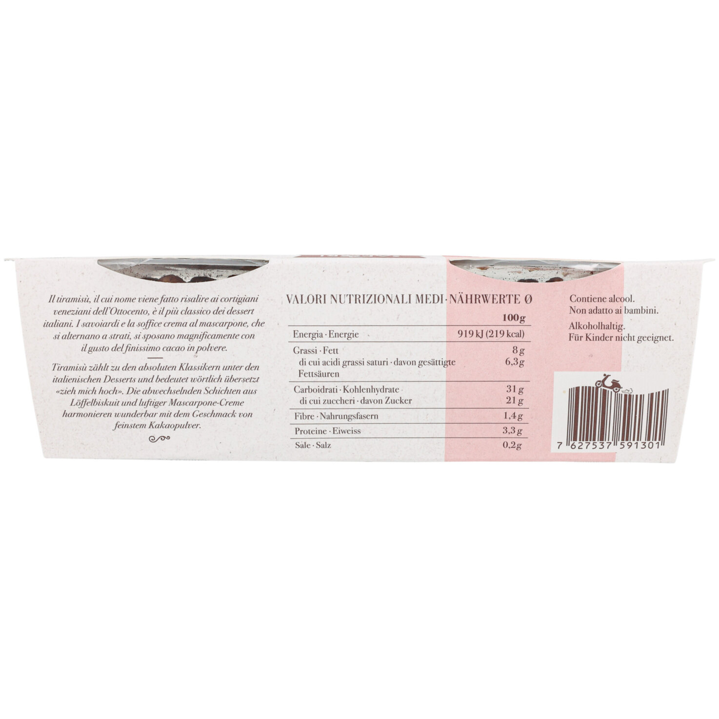 Sapori Tiramisu Himbeer 2x90g