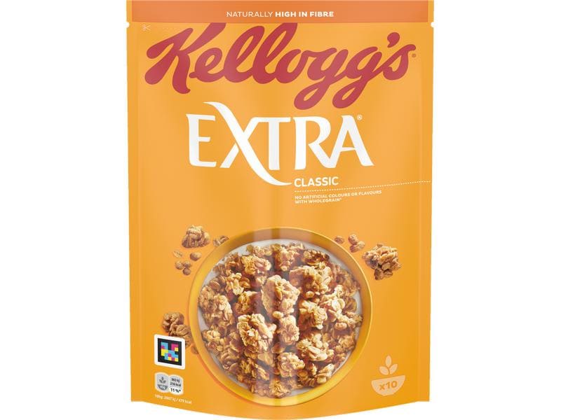 Kellogg's Müesli Extra Classic 450 g Feiner Müeslimix mit goldbraunen Knusperstücken
