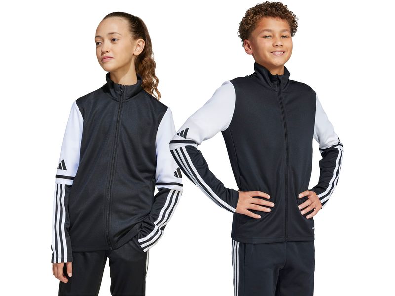 adidas Jacket Training SQ25 Y 140, Schwarz/Weiss Trainingsanzug-Oberteil