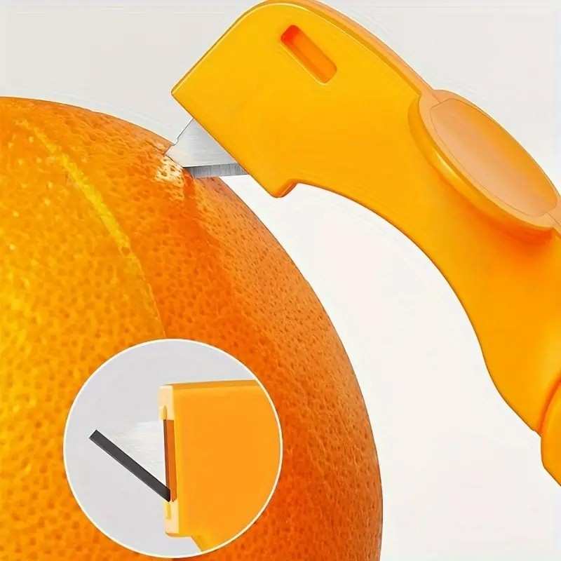 Orangen Schäler Schalen Entferner Peeler Messer Anritzer Schälhilfe für Zitronen / Mandarinen / Grapefruits / Clementinen