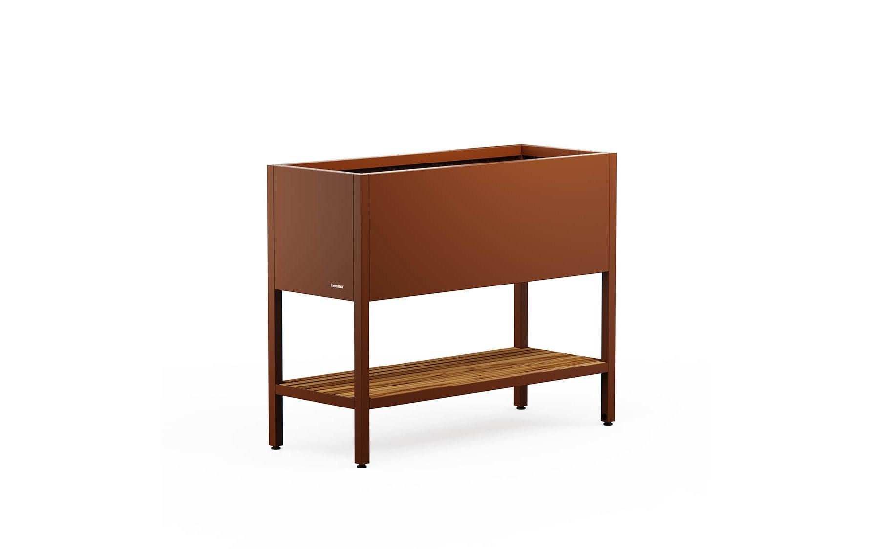 Pflanzentisch Deco Grow Table 100 x 40 x 80 cm, Braun<br>Mobiles Blumenbeet