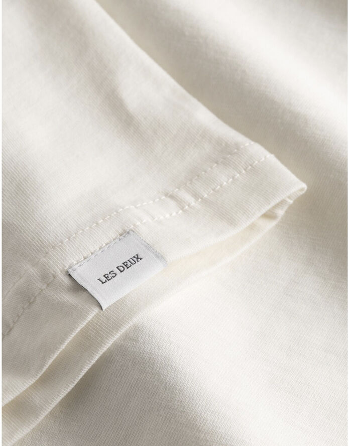 Les Deux Camden T-Shirt Light ivory/black