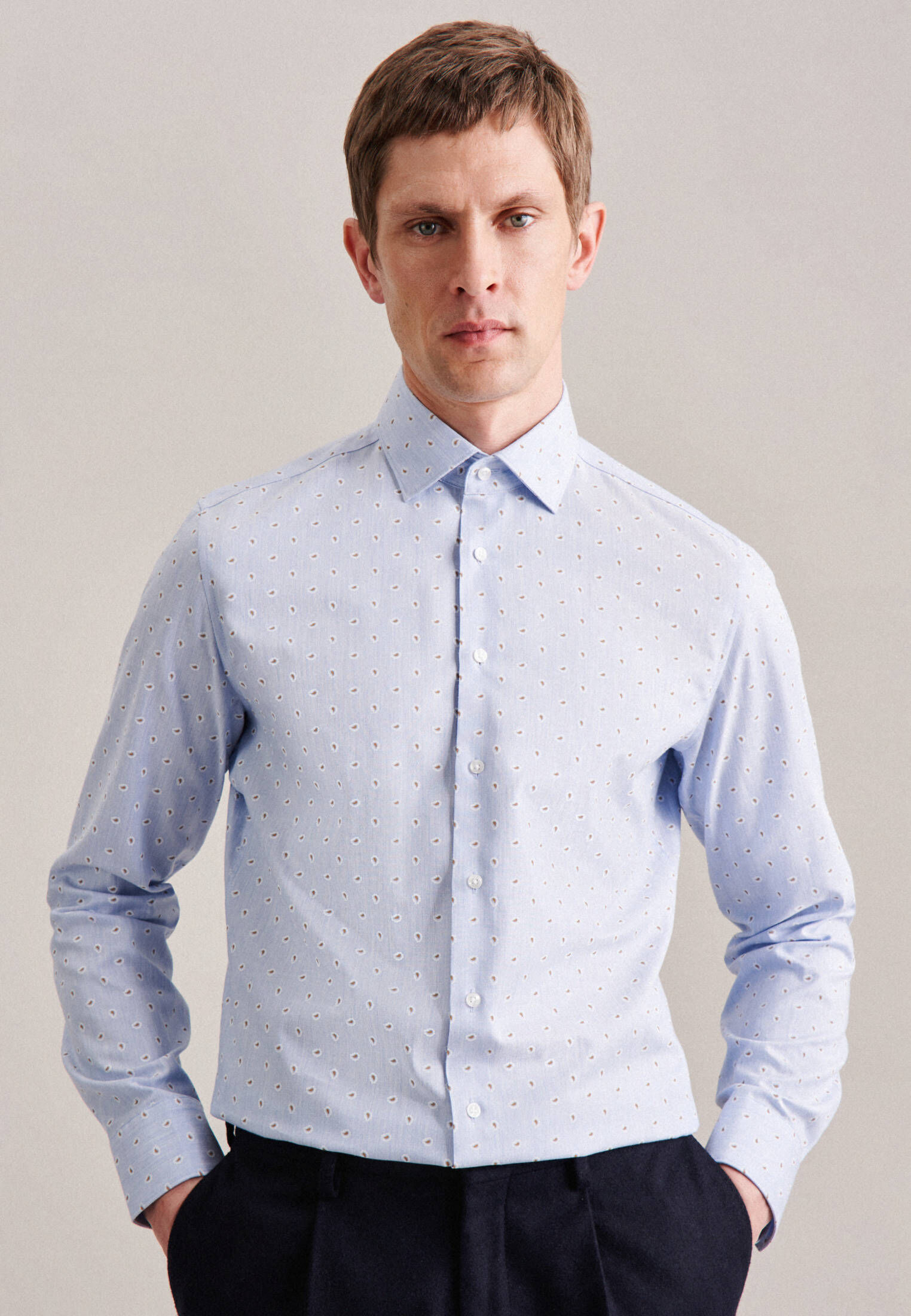 Seidensticker| Herren Flanellhemd Slim