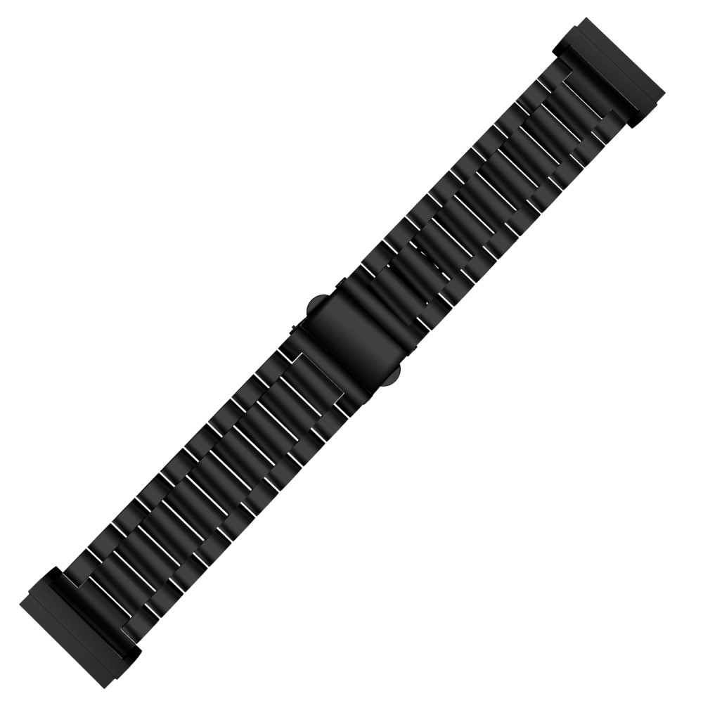 Fitbit Versa 3 / Sense Edelstahl Armband - Schwarz