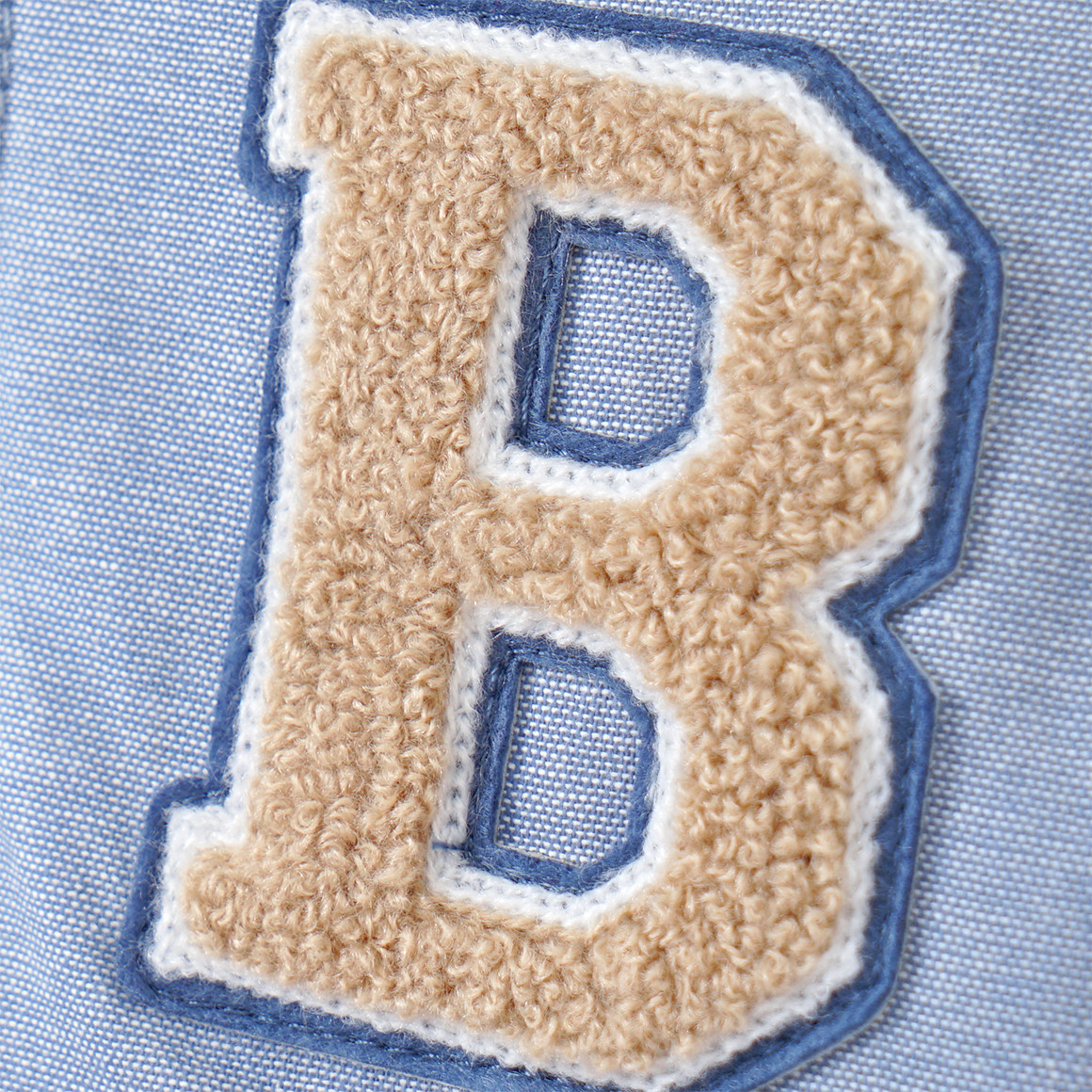 Topomini Baby Jacke im College-Style blau / hellblau / beige