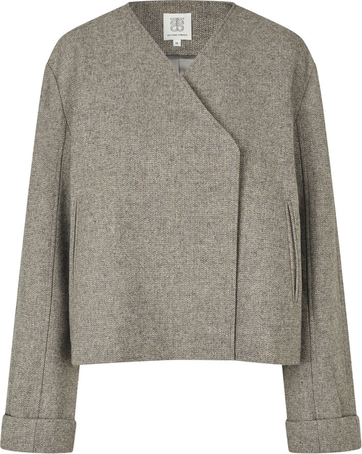 Second Female Levi Wool Blazer Volcanic ash