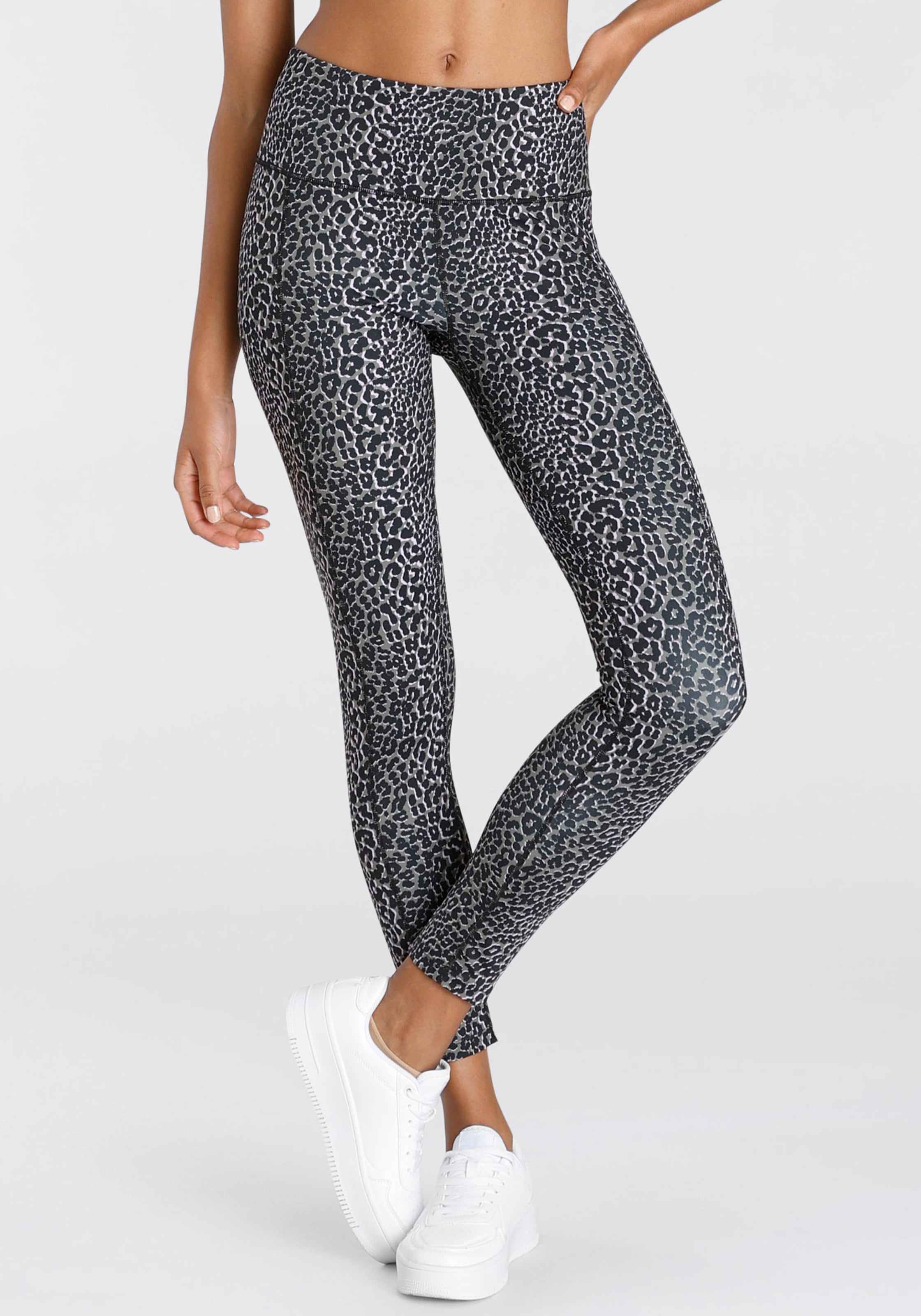 LASCANA ACTIVE Funktionsleggings  Sportleggings in Leo-Optik