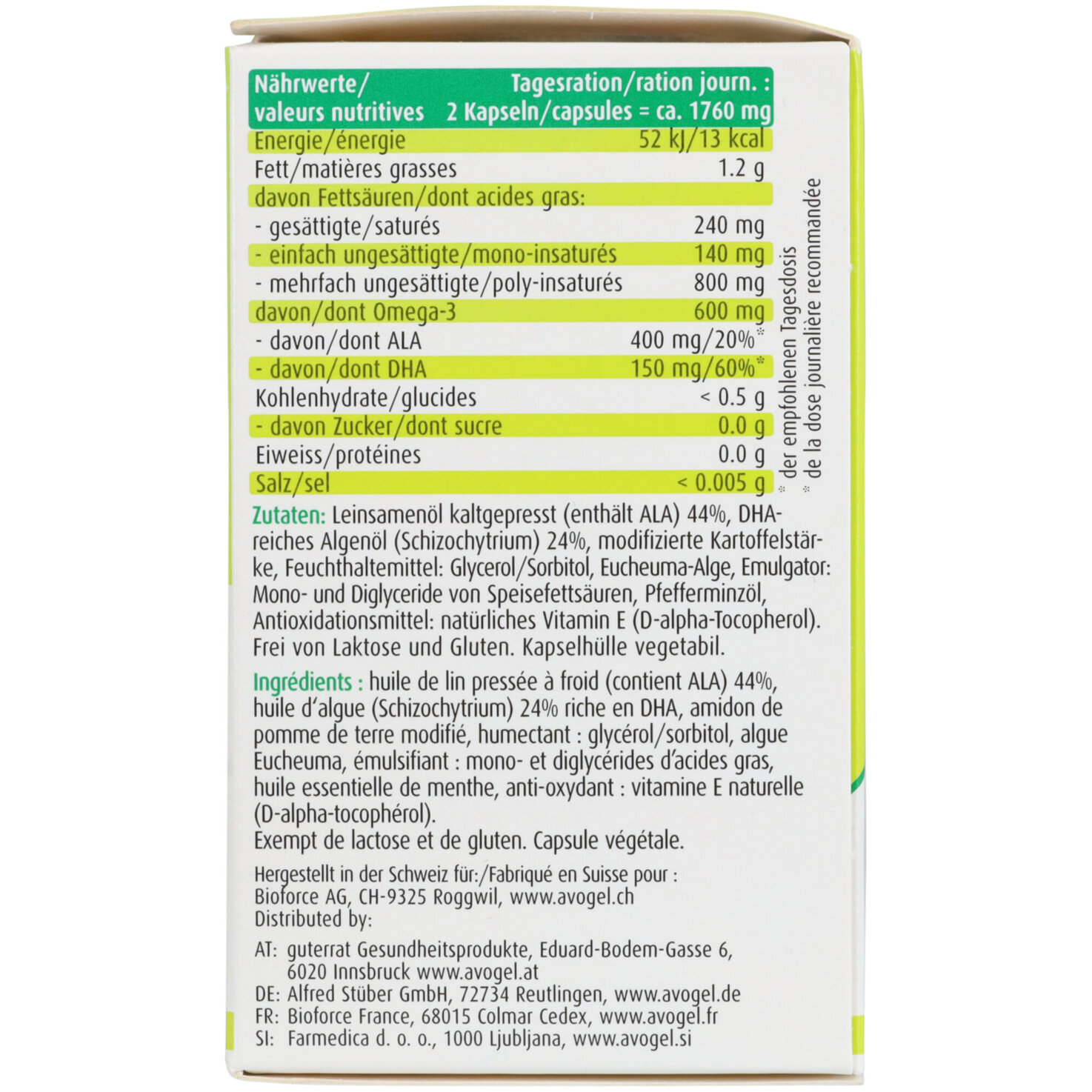 A.Vogel Omega-3 Komplex 30 Kapseln