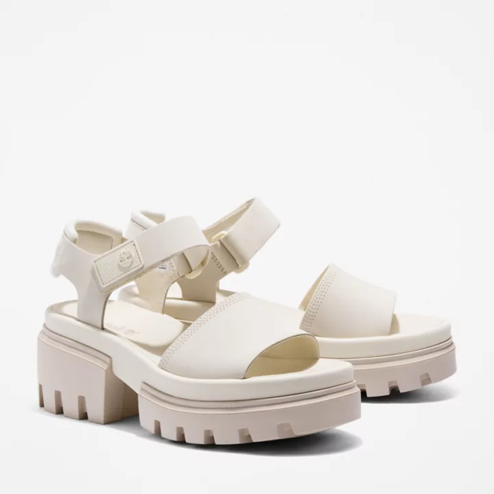 Sandale à double bride Everleigh pour femme en blanc