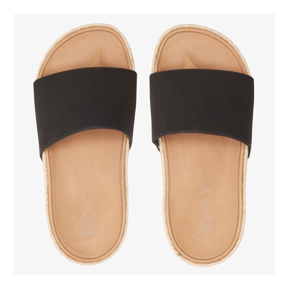 Roxy SLIPPY ESPADRILLE - Sandales Femme black