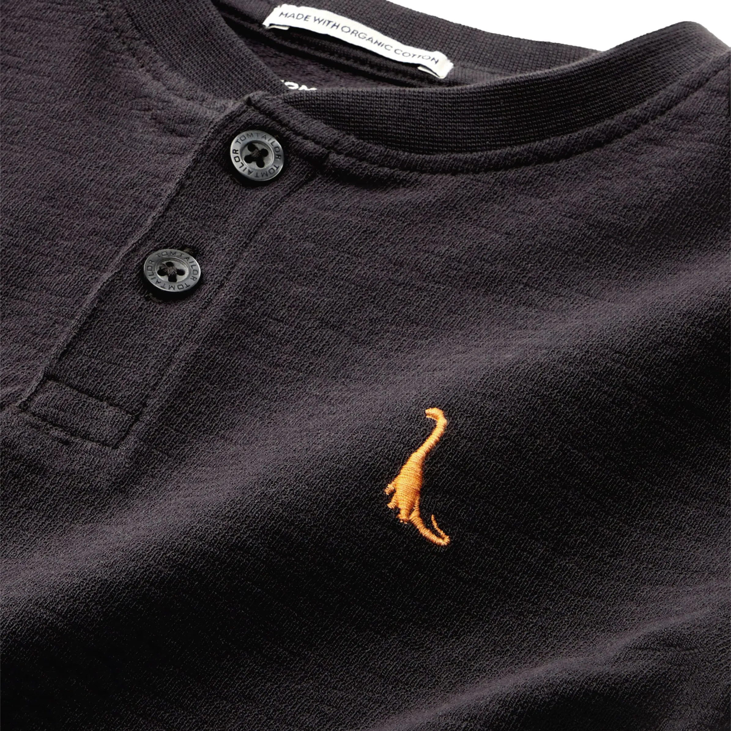 Jungen Henley-Strukturshirt