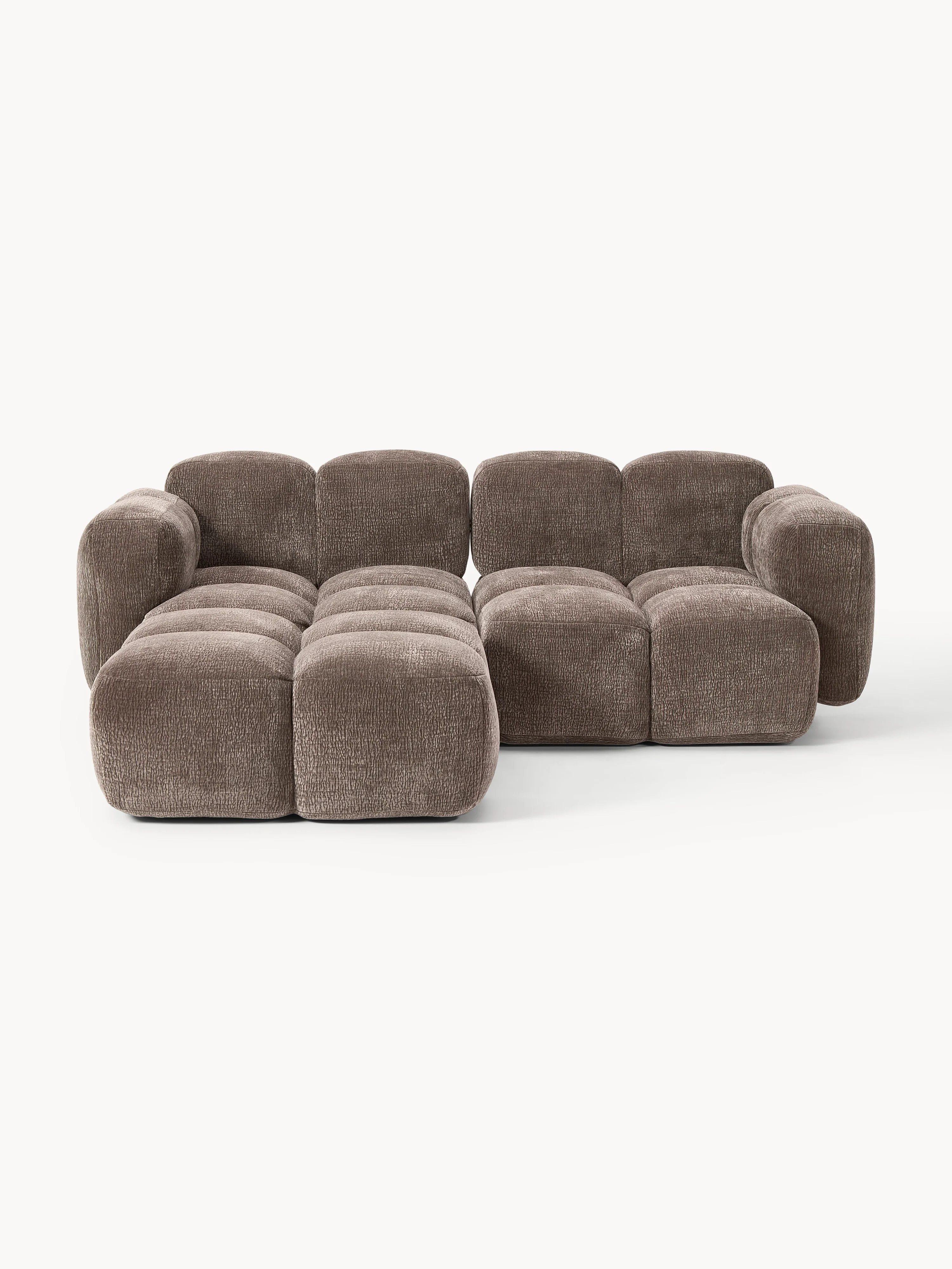 Modulaire bank Tayla (3-zits) met poef (links/rechts)