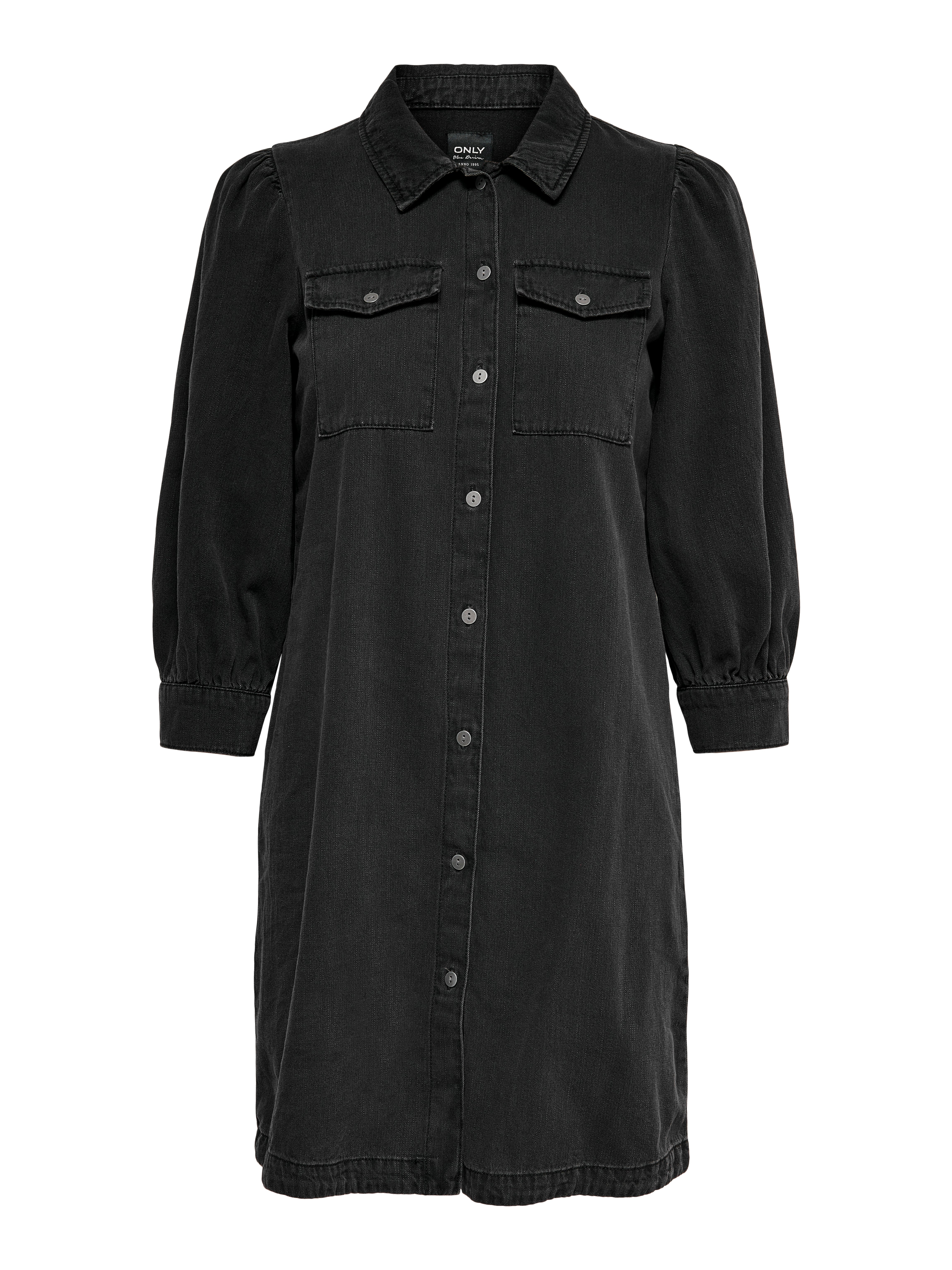 ONLFELICA Langes Kleid Washed Black