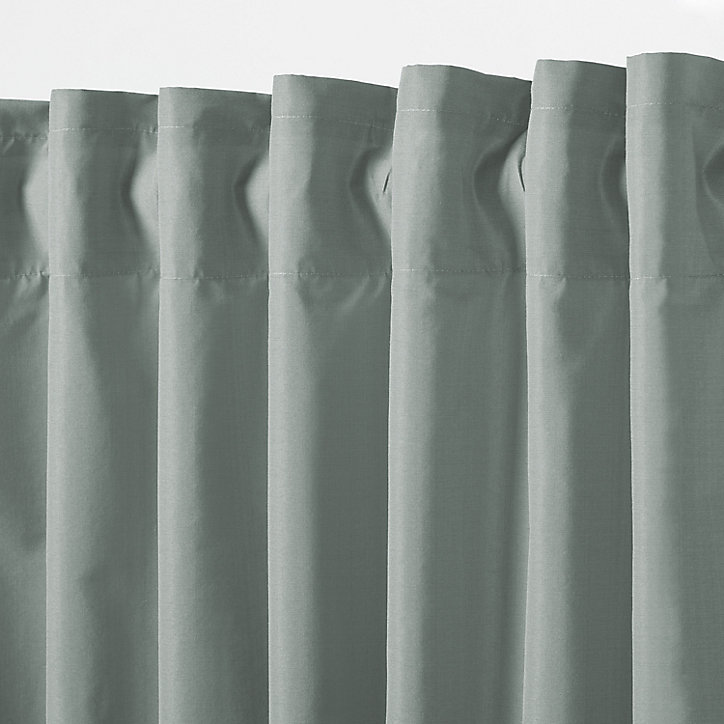 Rideau GoodHome Klama bleu gris l.140 x H.260 cm