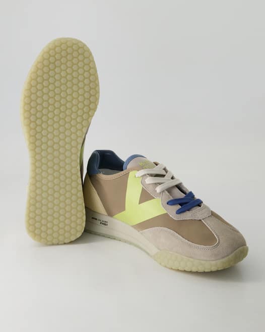 Keh-Noo Pac-Man Sneaker in Beige