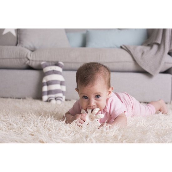 Jouet de dentition pieuvre   Rose pâle        de               Babytolove