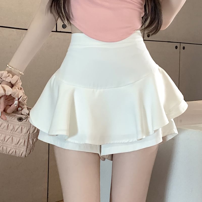 Dragan Pulse - Hoge taille ruffle skort