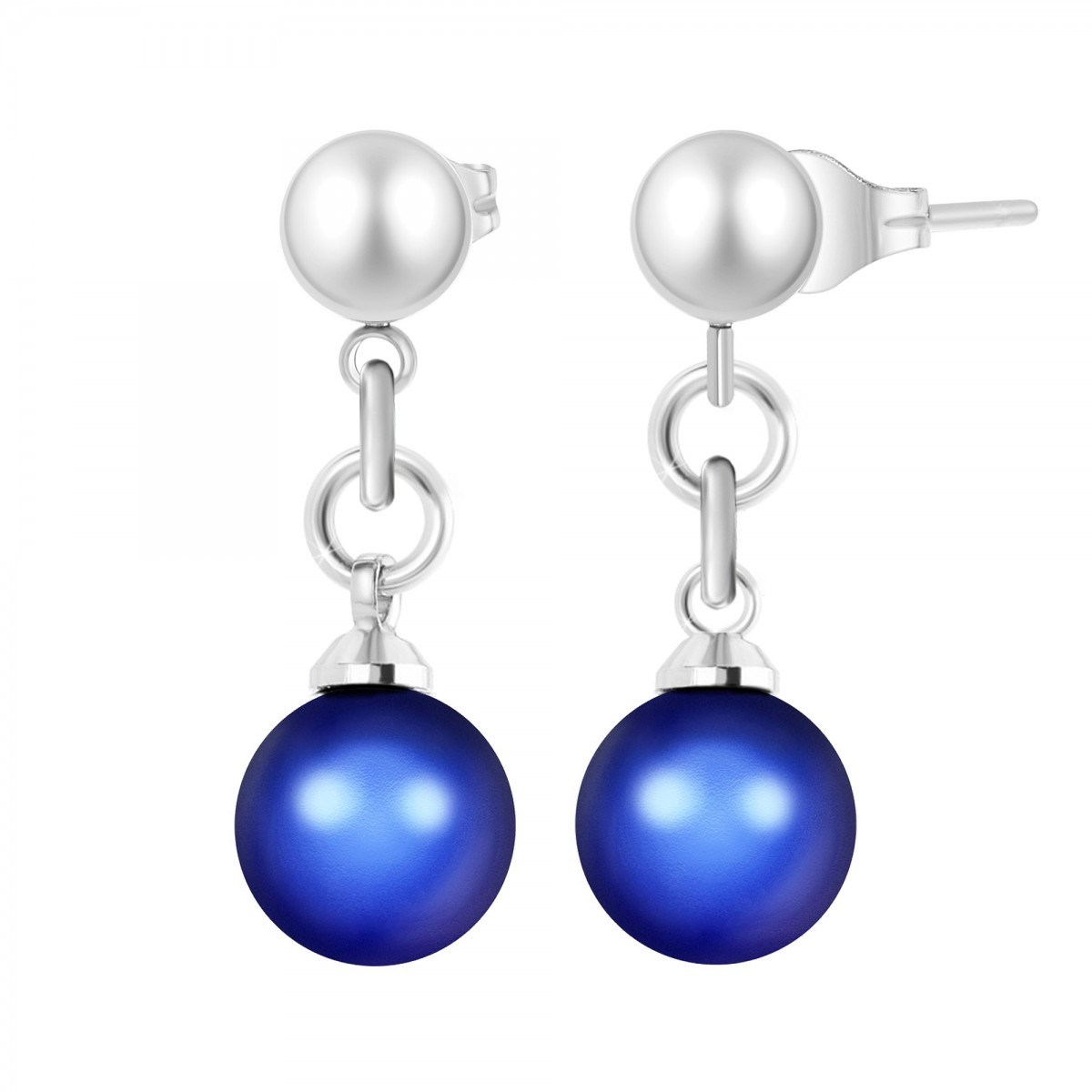 Boucles d'oreilles SC Crystal décorées de perles scintillantes