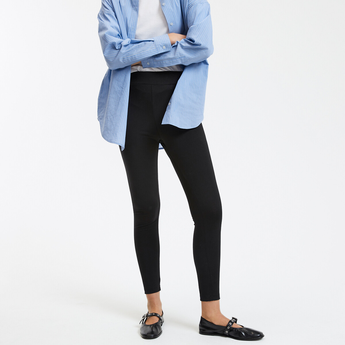 COLEÇÕES LA REDOUTE<br>Legging swaddle, cintura alta