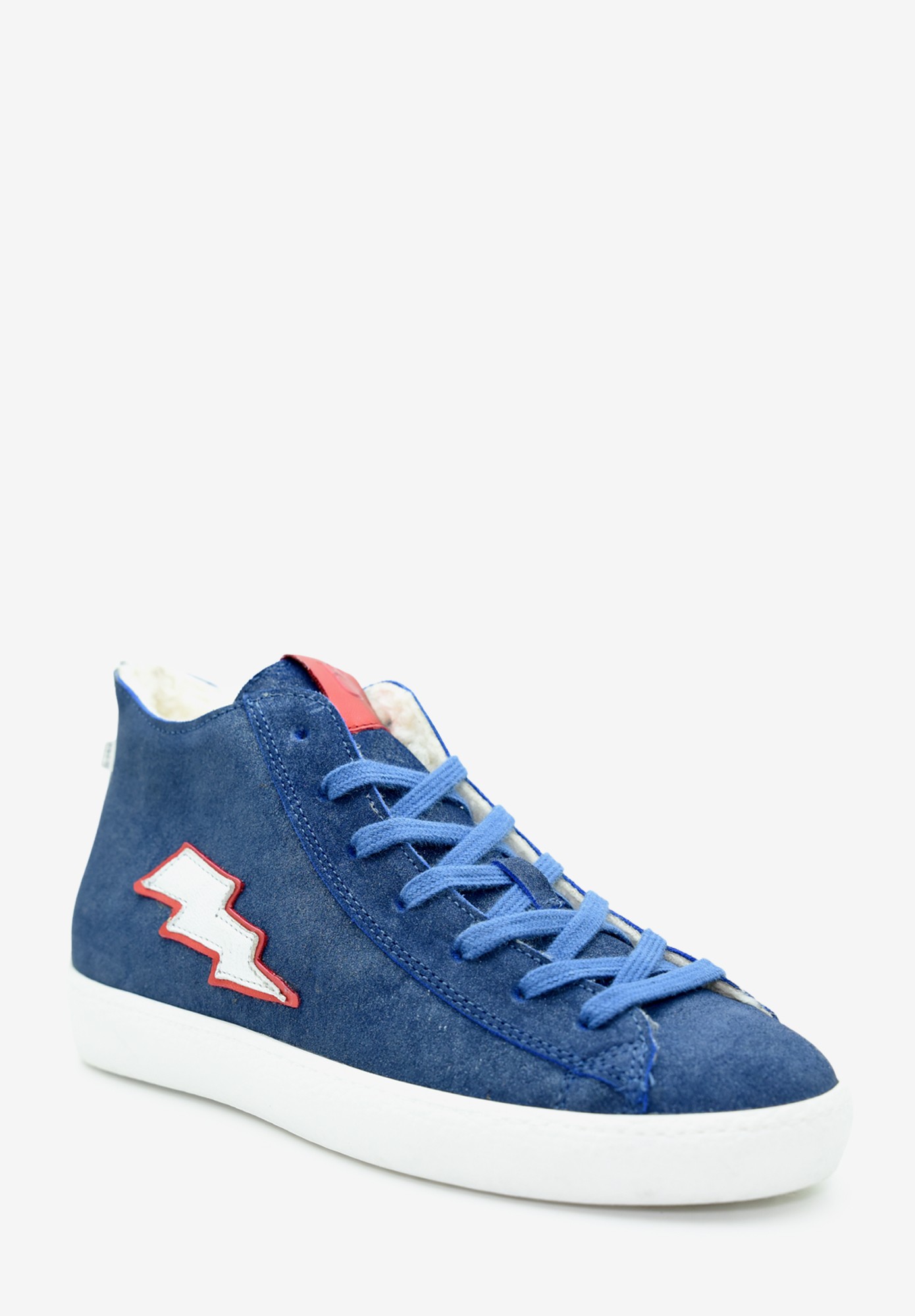 Basel lace TEX Wollfutter Junior Blau Silber