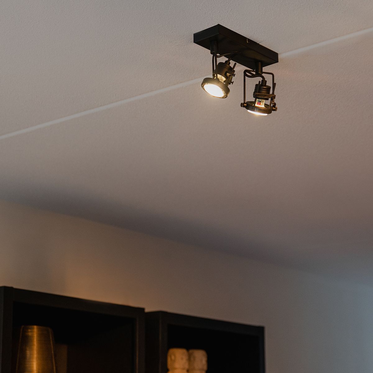Smart spot zwart incl. 2 Wifi GU10 - Suplux