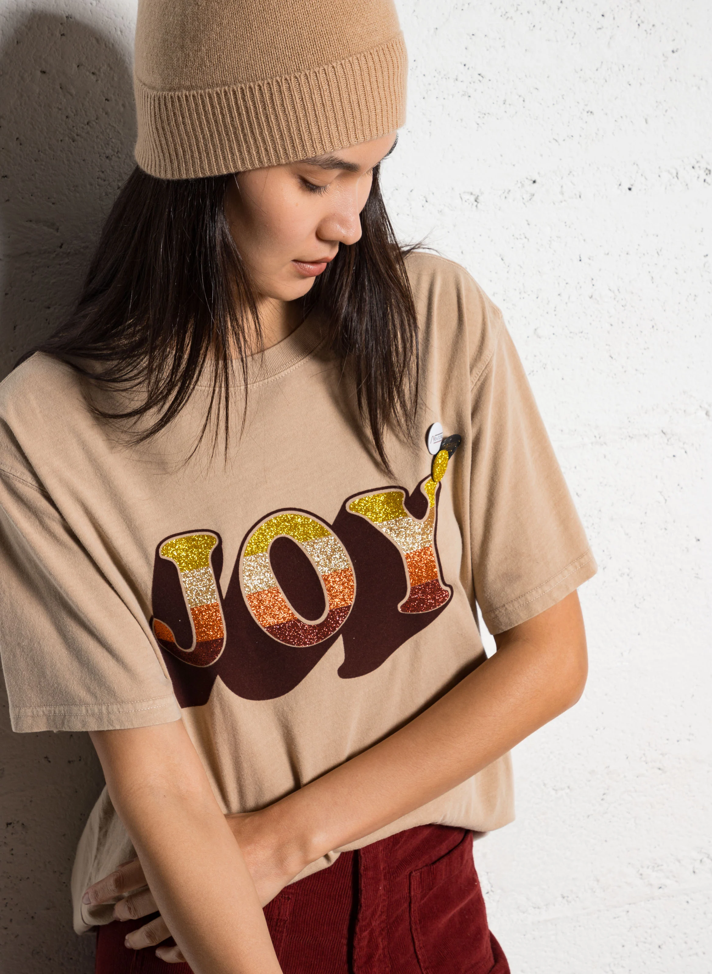 TRUCKER JOY - Tee-shirt droit col rond sérigraphié en coton | Vert