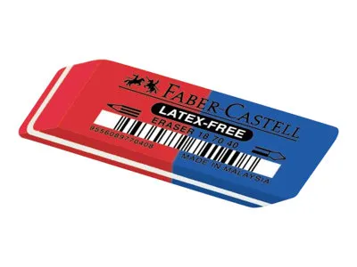 Faber-Castell 7070-40 - Udvisker - blå, rød - gummi