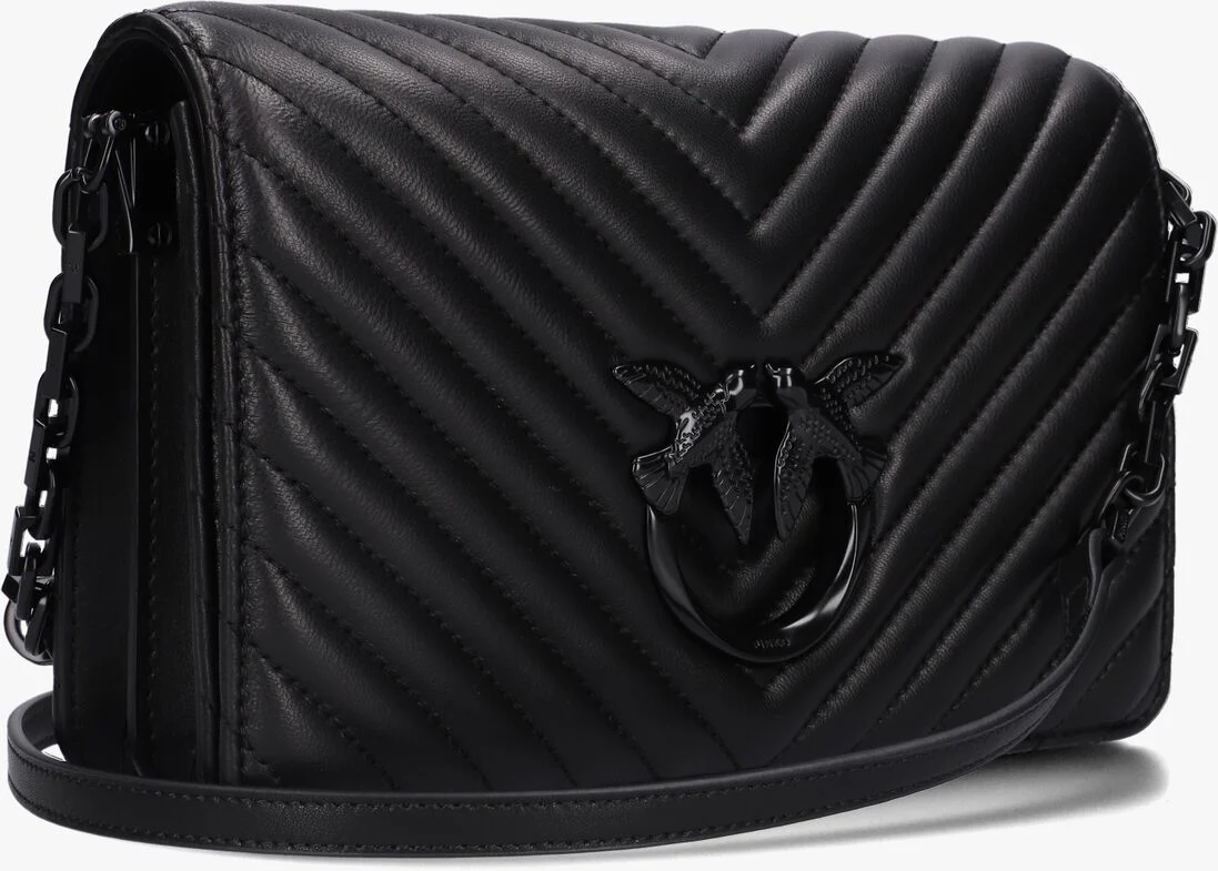 PINKO zwarte pinko handtas love click classic sheep