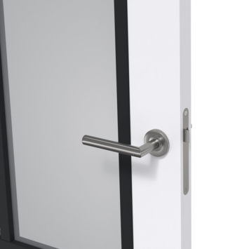 Arne & Bodil binnendeur ABD507 rook glas - extra wit afgelakt - glaslat diep zwart