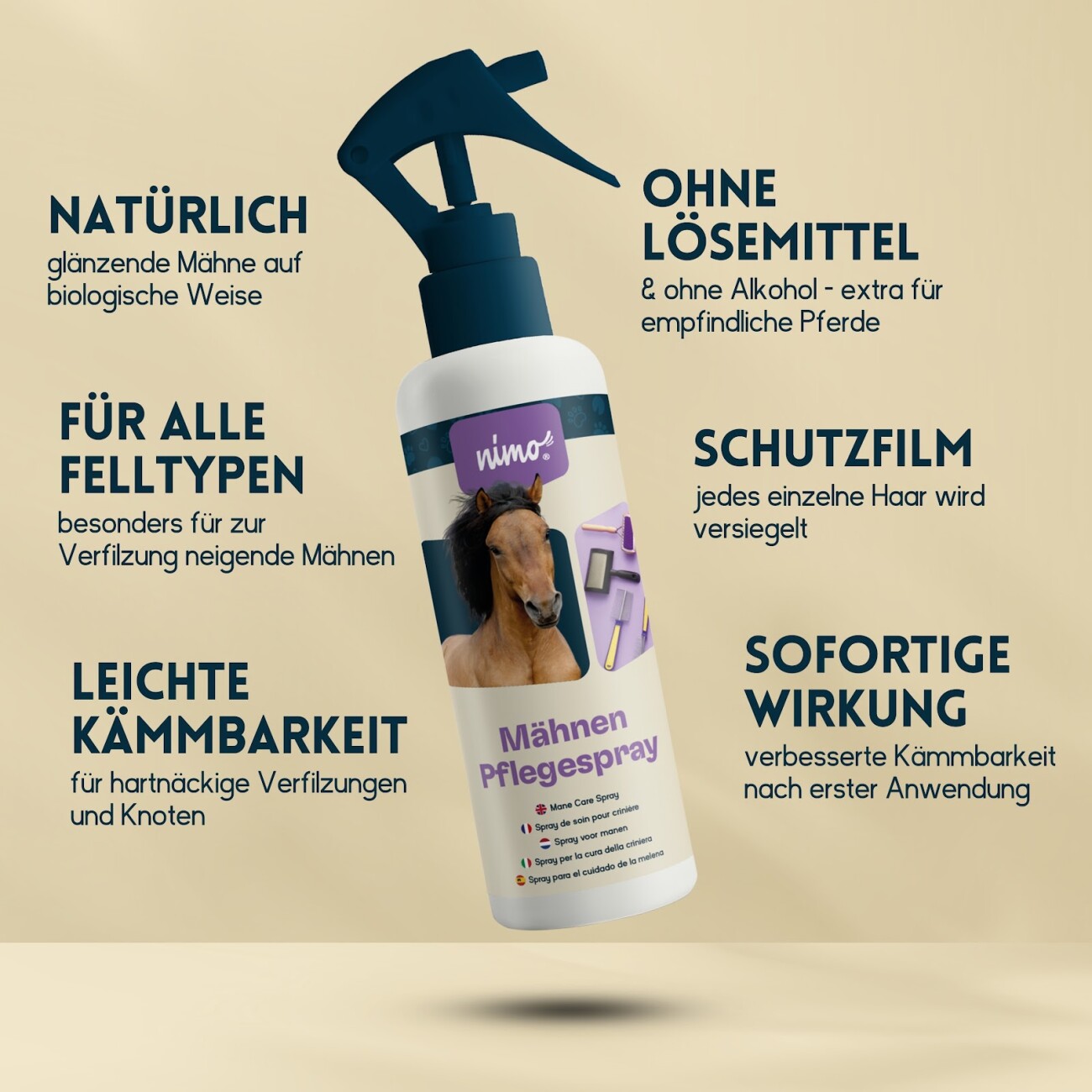 nimo Mähnen Pflegespray 250 ml