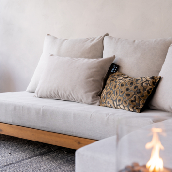 Cosipillow warmtekussen Solid natural 40x60 cm Sunbrella