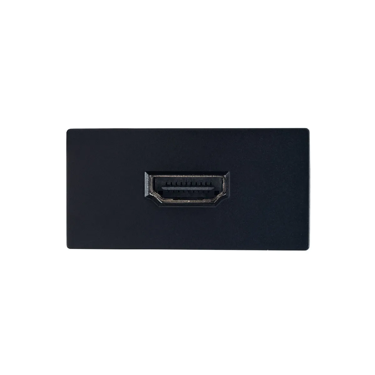 Ledkia Prise Double HDMI Modern - Noir