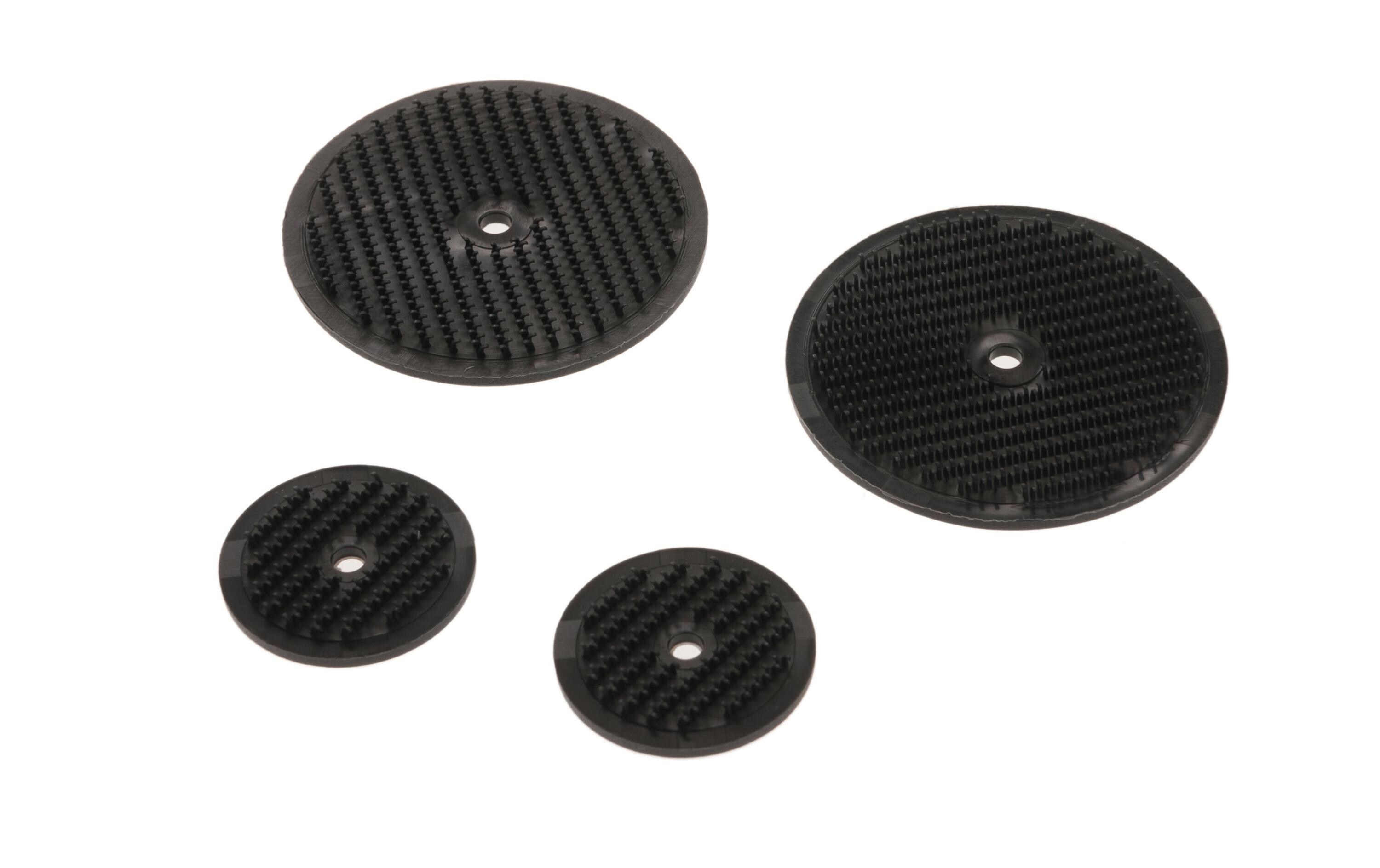 Klettpunkte Hakenseite 25 mm & 45 mm, SchwarzKlett-Scheibe zum Anschrauben